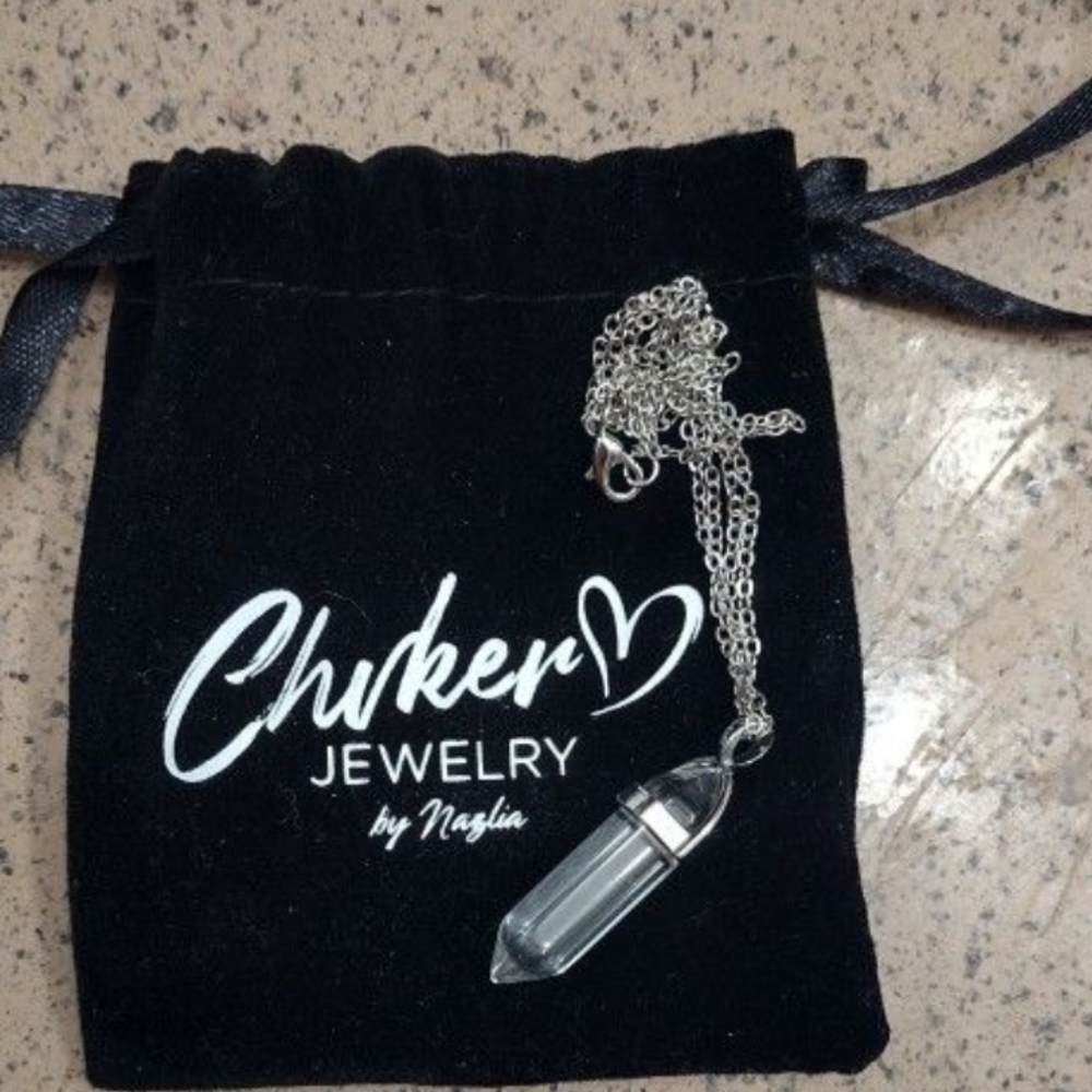 Chiker Crystal Pendant w/Chain